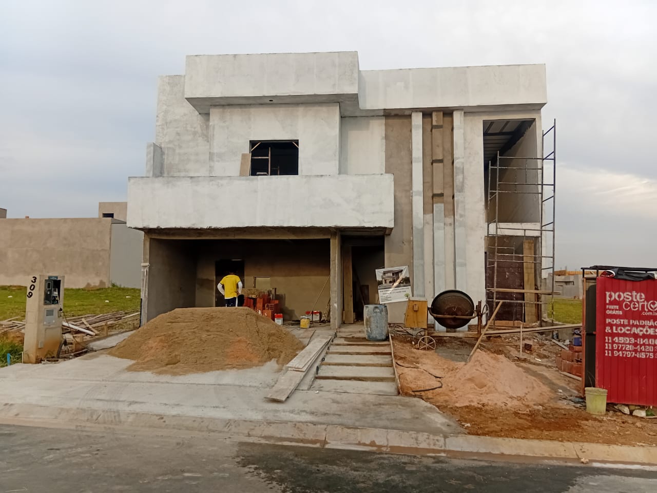 Obra em andamento
